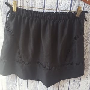 Princess by Vera Wang Black Mini Skirt, Large